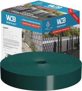 Taśma ogrodzeniowa 47,5 mm x 50 m PP - zielona WDB PLAST