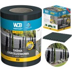Taśma ogrodzeniowa 19 cm x 35 m - antracyt WDB PLAST
