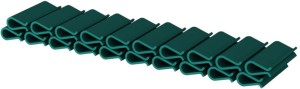  Klips do taśmy WDB PLAST BASIC LINE 47,5 mm - zielony 20 szt.