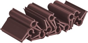 Klips montażowy do taśmy WDB PLAST PREMIUM LINE 47,5mm - brązowy 20 szt.