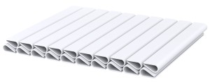 Klips do taśmy WDB PLAST BASIC LINE - biały 20 szt.